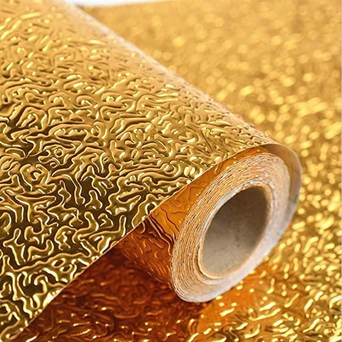 Waterproof Aluminum Kitchen Foil Sticker – Oil-Proof, Heat Resistant, Easy to Clean (60×200 cm)
