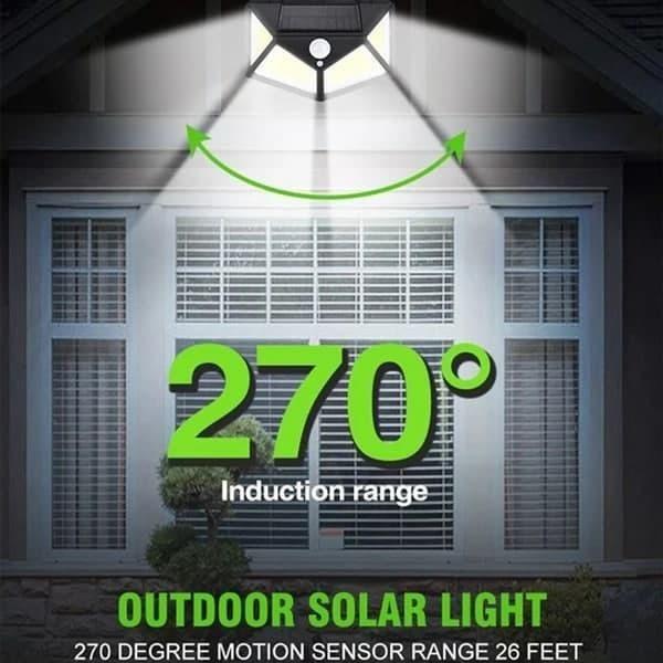100 LED Solar Motion Sensor Security Light for Home & Garden