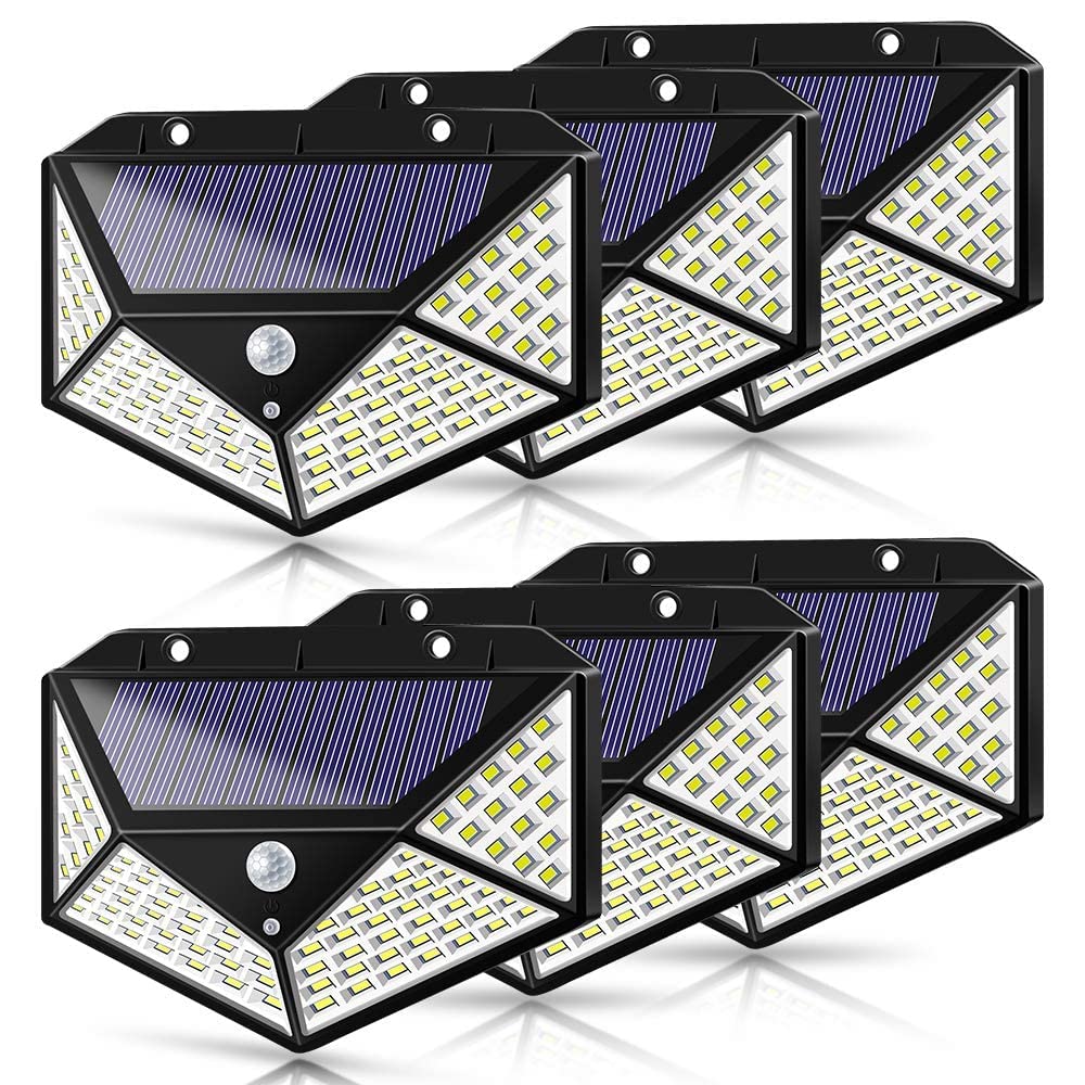 100 LED Solar Motion Sensor Security Light for Home & Garden