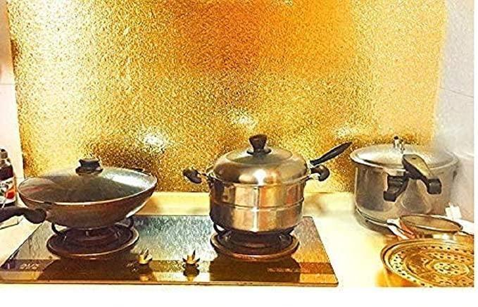 Waterproof Aluminum Kitchen Foil Sticker – Oil-Proof, Heat Resistant, Easy to Clean (60×200 cm)